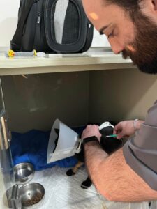Dr Daniel na Clínica Veterinária de Celeirós